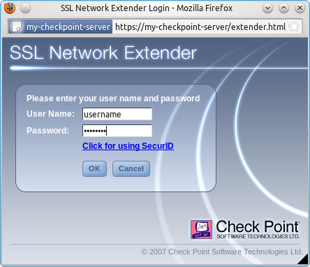 Check Point SSL Network Extender | Kenfallon.Com